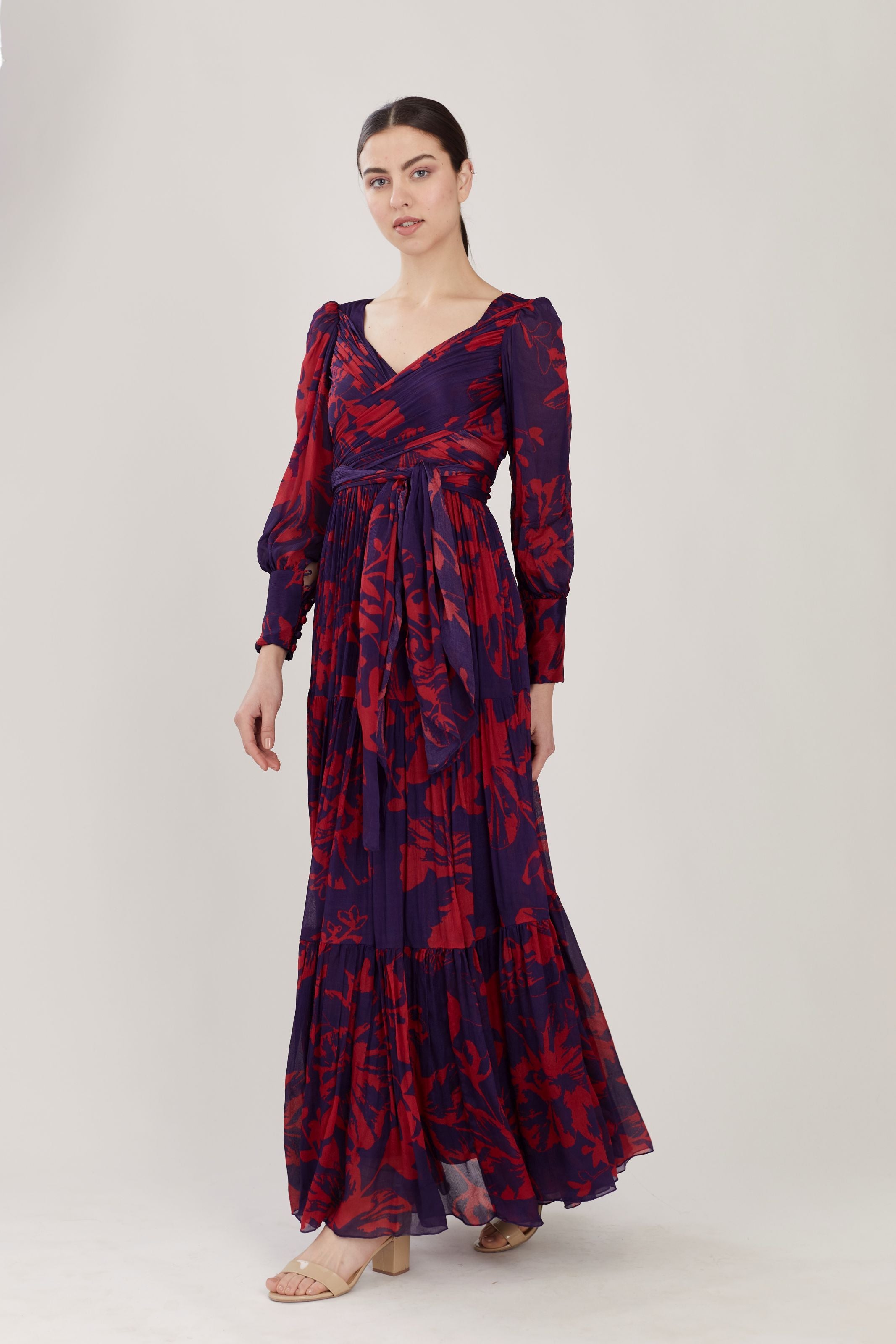 Buy Long Sleeves | Wrap Maxi Dress | Best Price